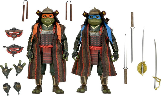 Teenage Mutant Ninja Turtles 3 (1993 Movie) 7 Inch Ultimate Action Figure 2-Pack - Leonardo & Michelangelo