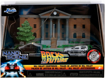 Back To The Future Jada Hollywood Rides Die Cast Nano Scene - Hill Valley Court House