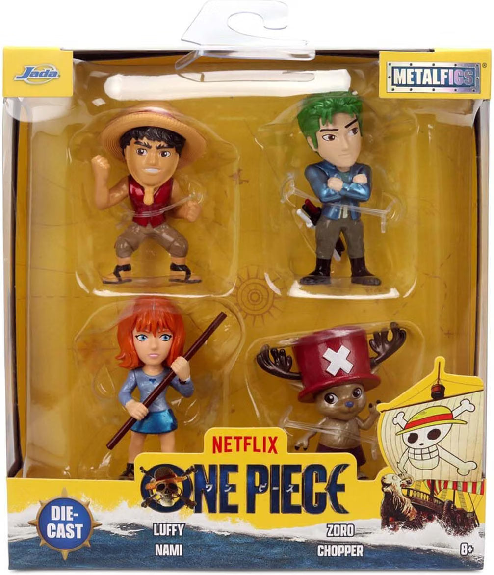 One Piece 2.5 Inch Metal Die Cast Figs - 4 Pack