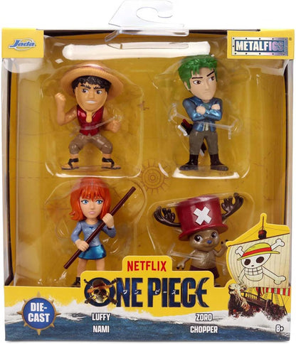 One Piece 2.5 Inch Metal Die Cast Figs - 4 Pack