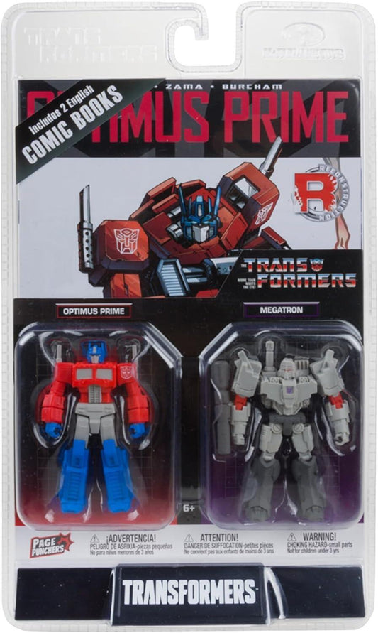 Transformers Page Punchers 3 Inch Action Figure 2-pack - Optimus Prime & Megatron