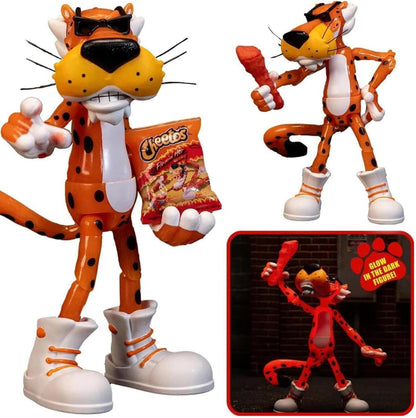 Cheetos 6 Inch Scale Action Figure - Chester Cheetah (Flamin' Hot GITD) *Import Stock*