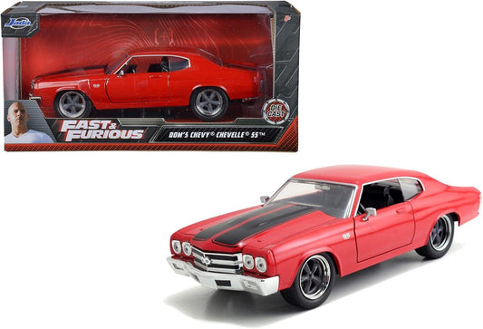 Fast & Furious - Dom's 1970 Chevrolet Chevelle SS (Red) Hollywood Rides 1:24 Scale Die Cast Vehicle