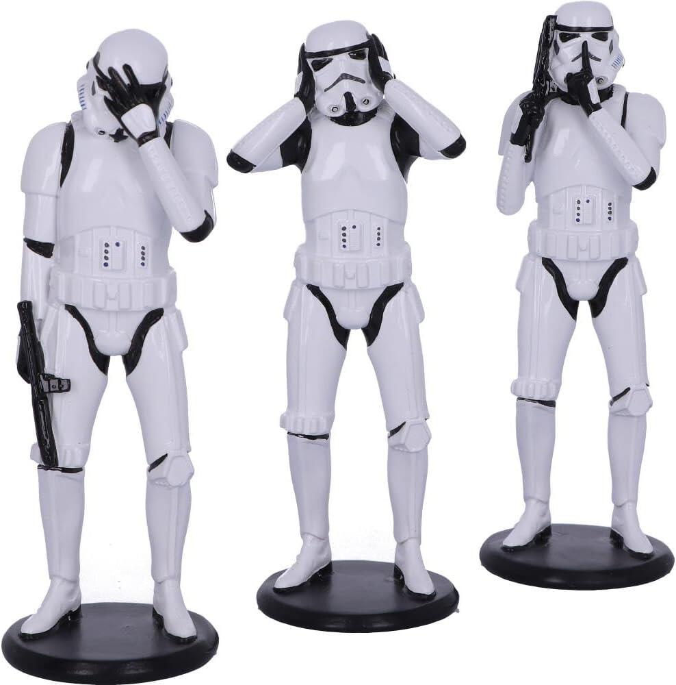 Star Wars The Original Stormtrooper 5.5 Inch Resin Collectible Figurine - Three Wise Stormtroopers (Standing)