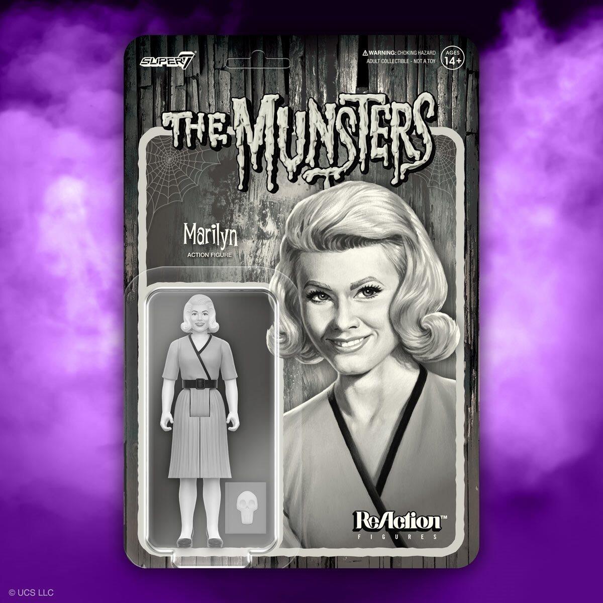 The Munsters Reaction Action Figure - Marilyn Greyscale