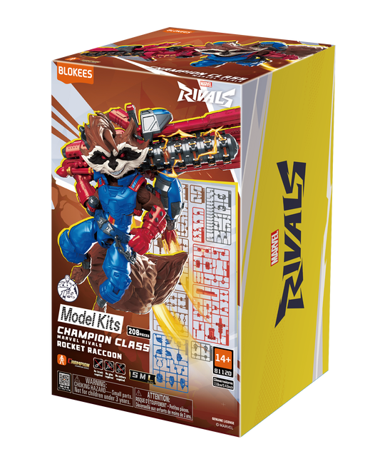 Marvel Champion Class Blokees Deluxe Model Kit - Rocket Raccoon (Rivals)