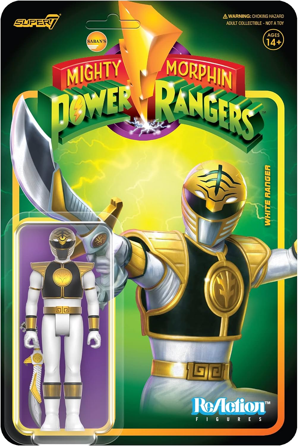 Power Rangers ReAction Action Figure Wave 4 - White Ranger