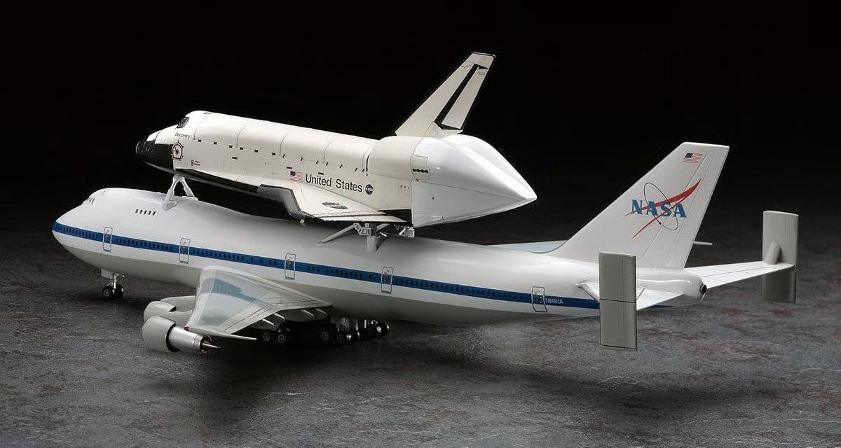 Hasegawa 1/200 Scale Hobby Kits - NASA Space Shuttle Orbiter & Boeing 747