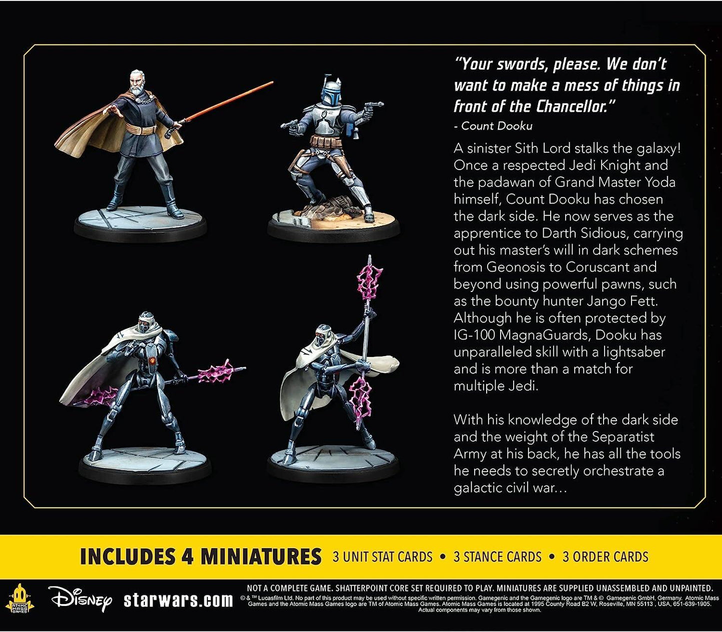 Star Wars Shatterpoint: Twice The Pride (Count Dooku Squad) Expansion Pack