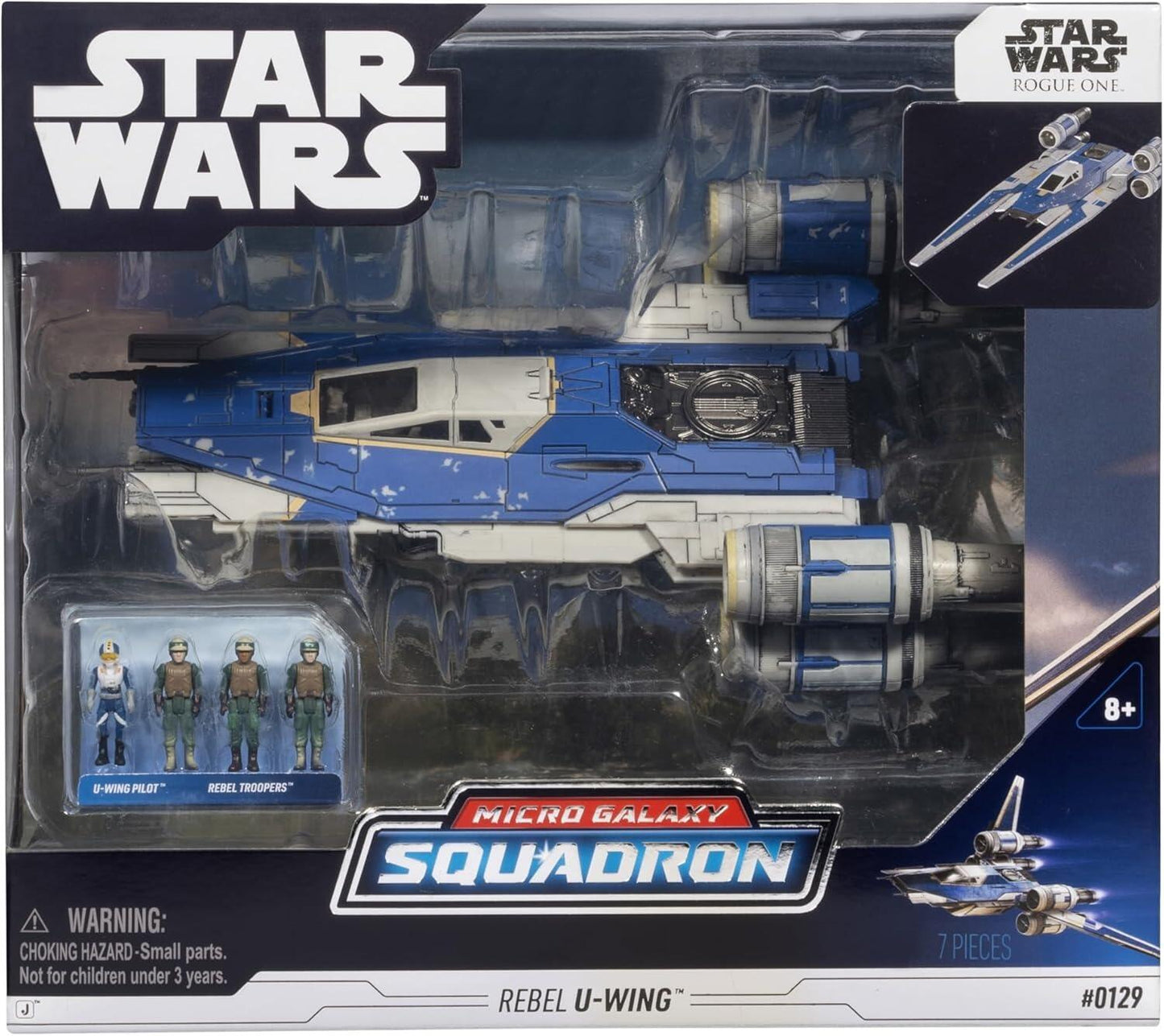 Star Wars Micro Galaxy Squadron 8 Inch Deluxe Vehicle Series 6 - Rebel U-Wing (Andor Colourway)