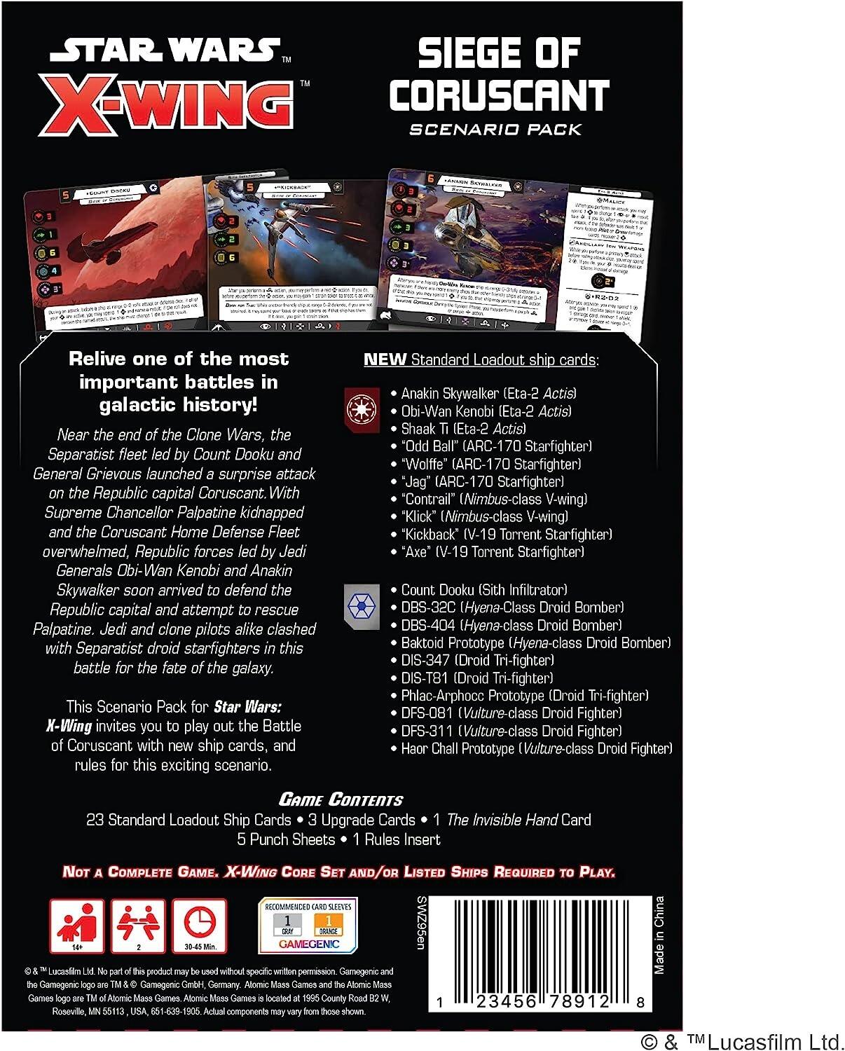 Star Wars X-Wing: Siege of Coruscant Battle Pack