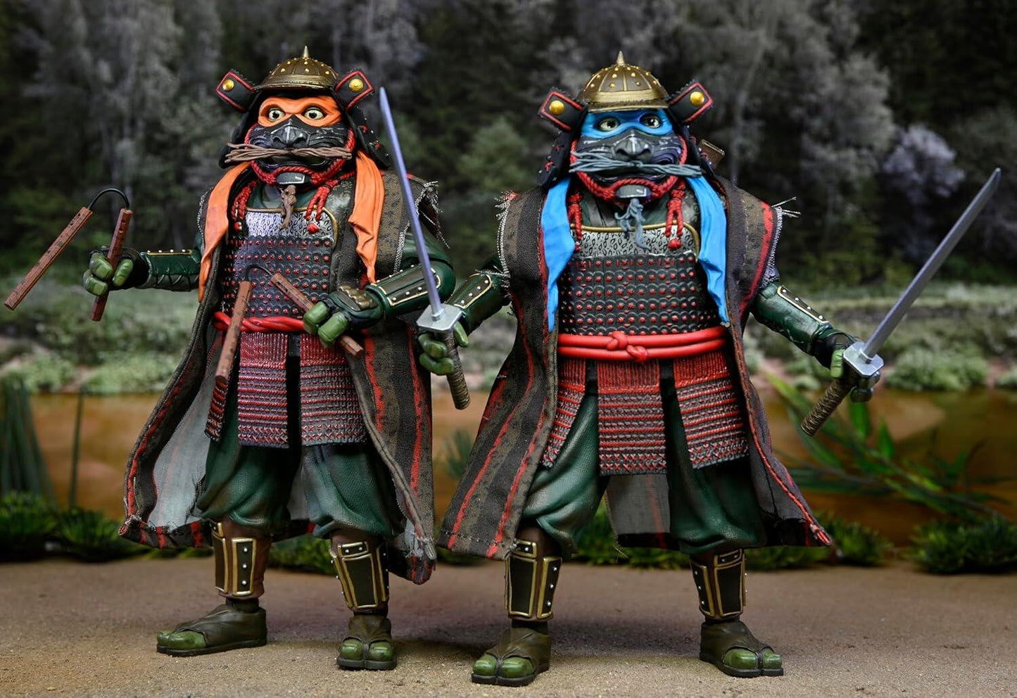 Teenage Mutant Ninja Turtles 3 (1993 Movie) 7 Inch Ultimate Action Figure 2-Pack - Leonardo & Michelangelo