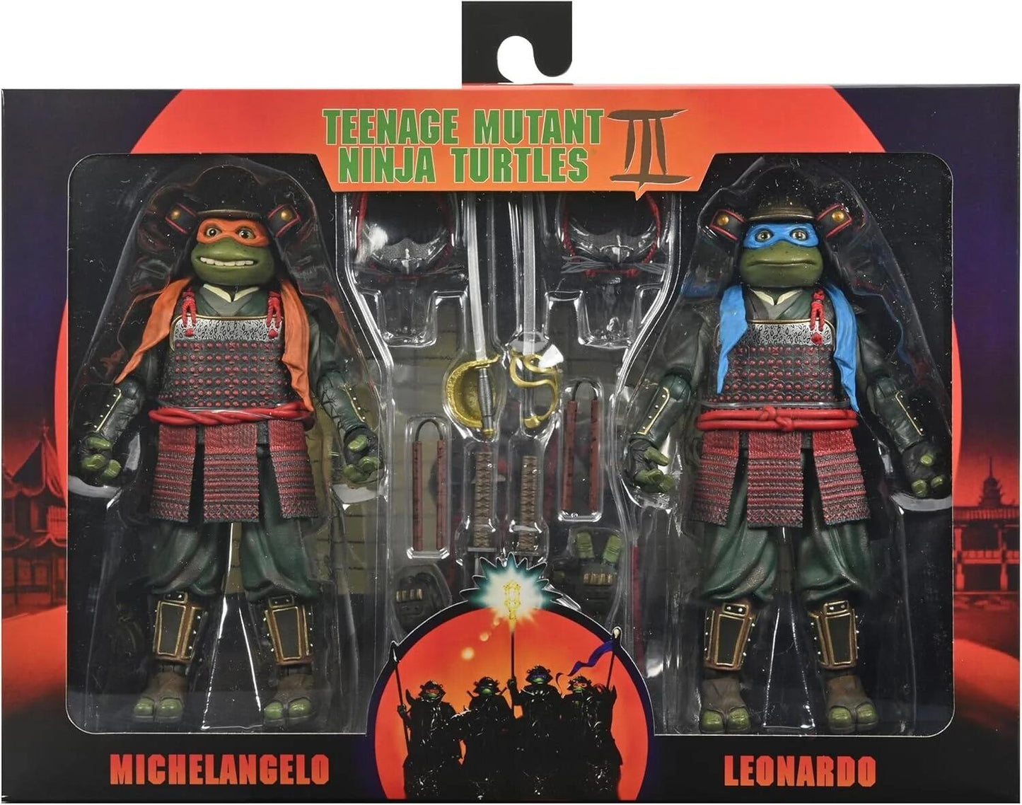 Teenage Mutant Ninja Turtles 3 (1993 Movie) 7 Inch Ultimate Action Figure 2-Pack - Leonardo & Michelangelo