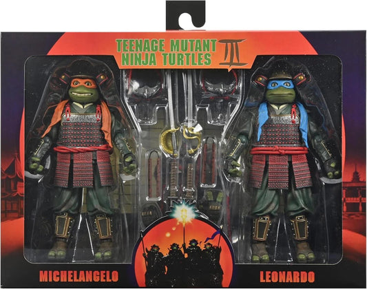 Teenage Mutant Ninja Turtles 3 (1993 Movie) 7 Inch Ultimate Action Figure 2-Pack - Leonardo & Michelangelo