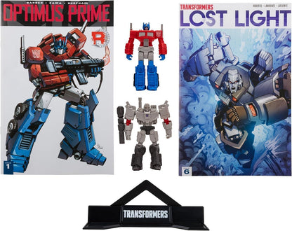 Transformers Page Punchers 3 Inch Action Figure 2-pack - Optimus Prime & Megatron