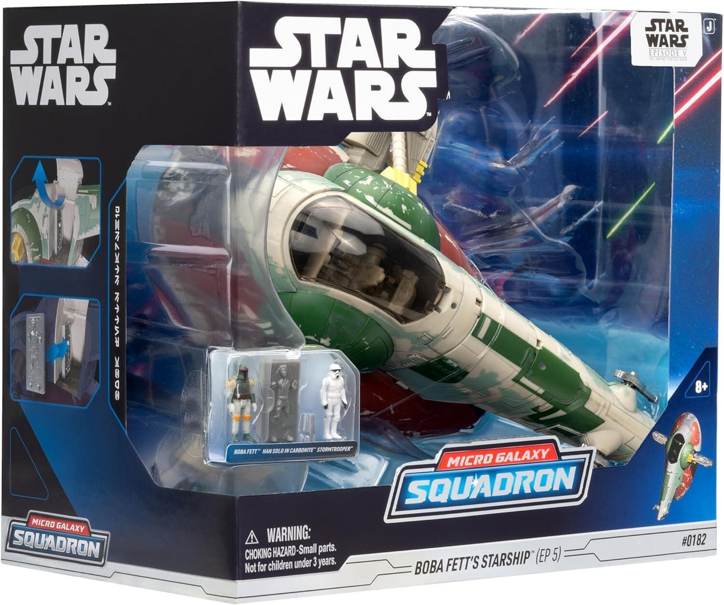 Star Wars Micro Galaxy Squadron 8 Inch Deluxe Vehicle - Boba Fett's Starship (Ep. 5)