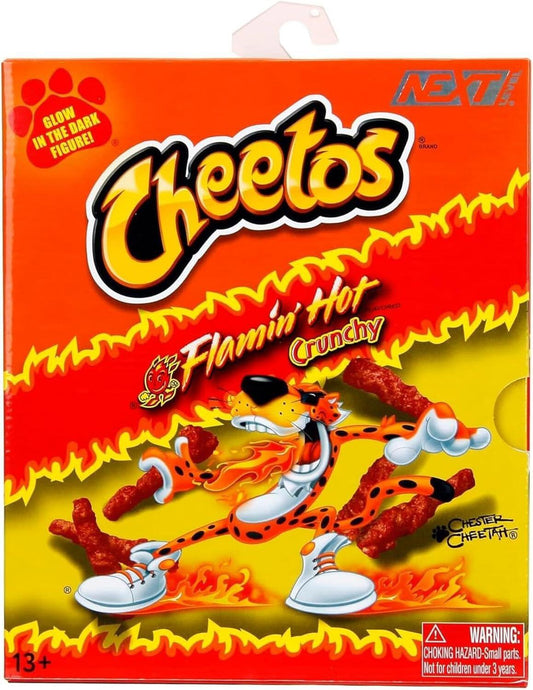 Cheetos 6 Inch Scale Action Figure - Chester Cheetah (Flamin' Hot GITD) *Import Stock*