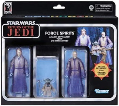 Star Wars The Black Series Exclusive 40th Anniversary Action Figure Set - Force Ghosts 3-Pack