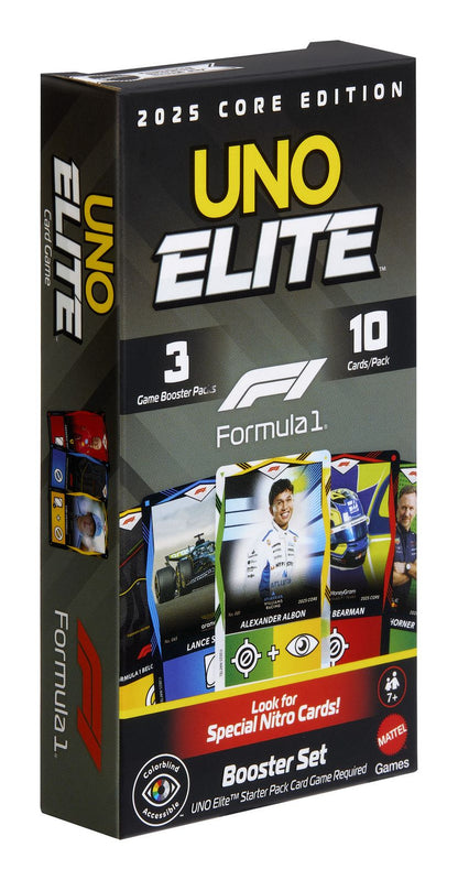 Uno Card Game - Elite Formula 1 Booster Pack