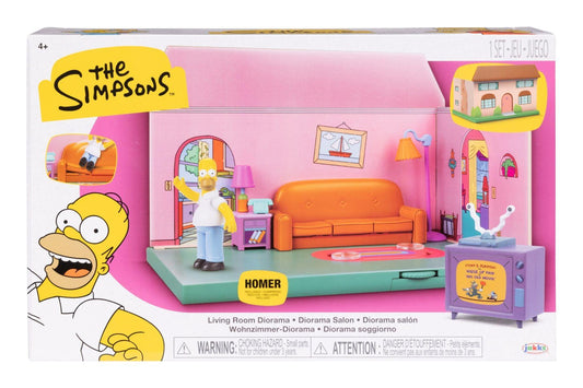 The Simpsons 2.5 Inch Scale Action Figure Playset - Simpsons House Living Room
