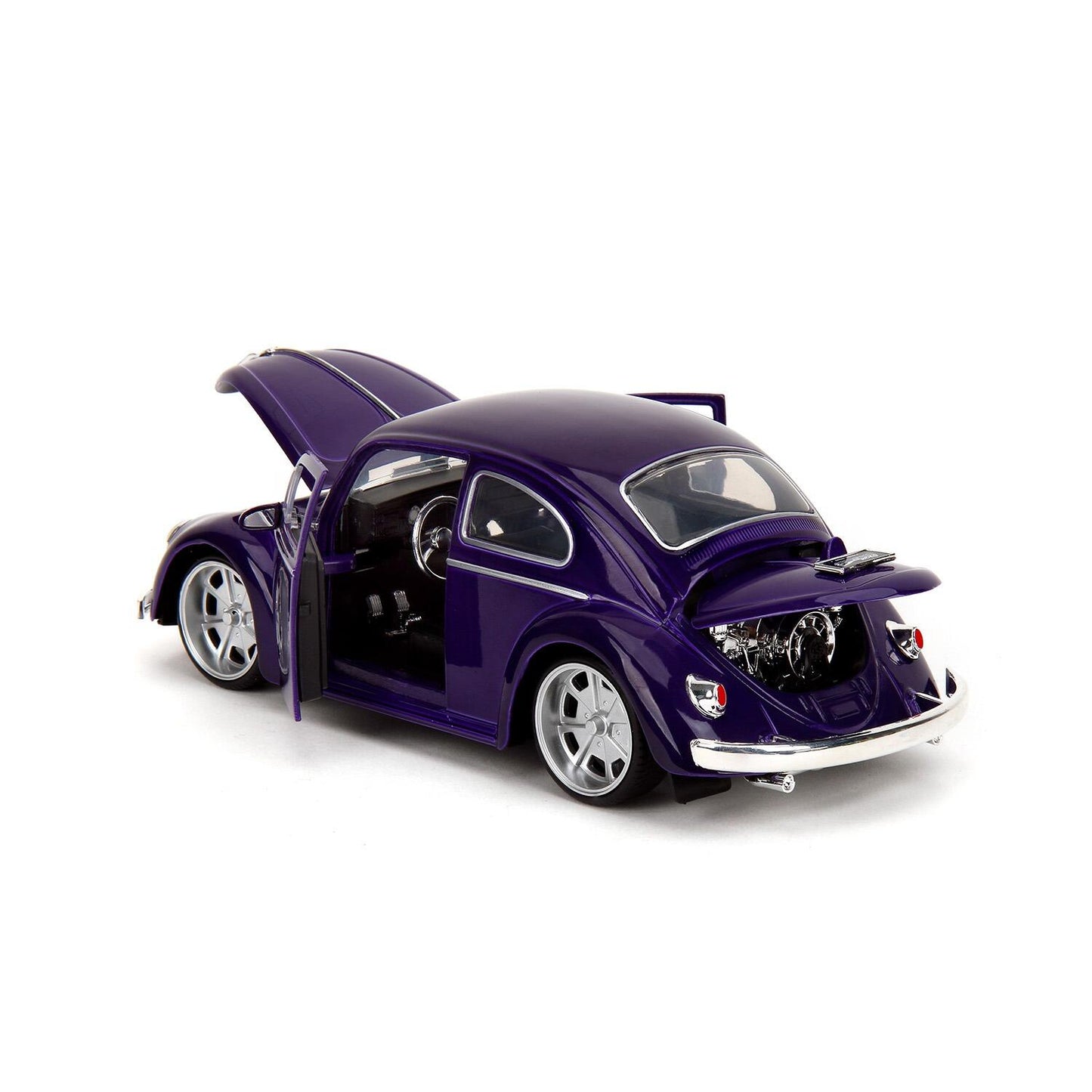 Wednesday - Volkswagen Beetle w/ Wednesday Adams & The Thing Hollywood Rides 1:24 Scale Die Cast Vehicle