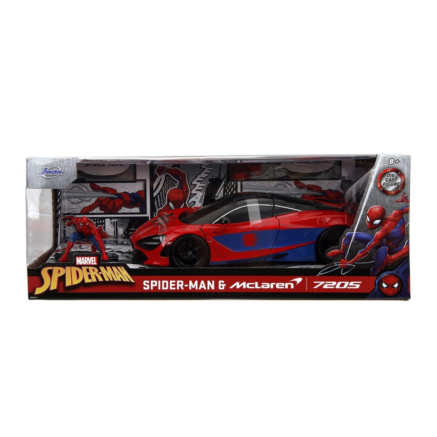 Spider-Man - McLaren 720s w/ Spider-Man Hollywood Rides 1:24 Scale Die Cast Vehicle