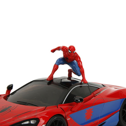 Spider-Man - McLaren 720s w/ Spider-Man Hollywood Rides 1:24 Scale Die Cast Vehicle