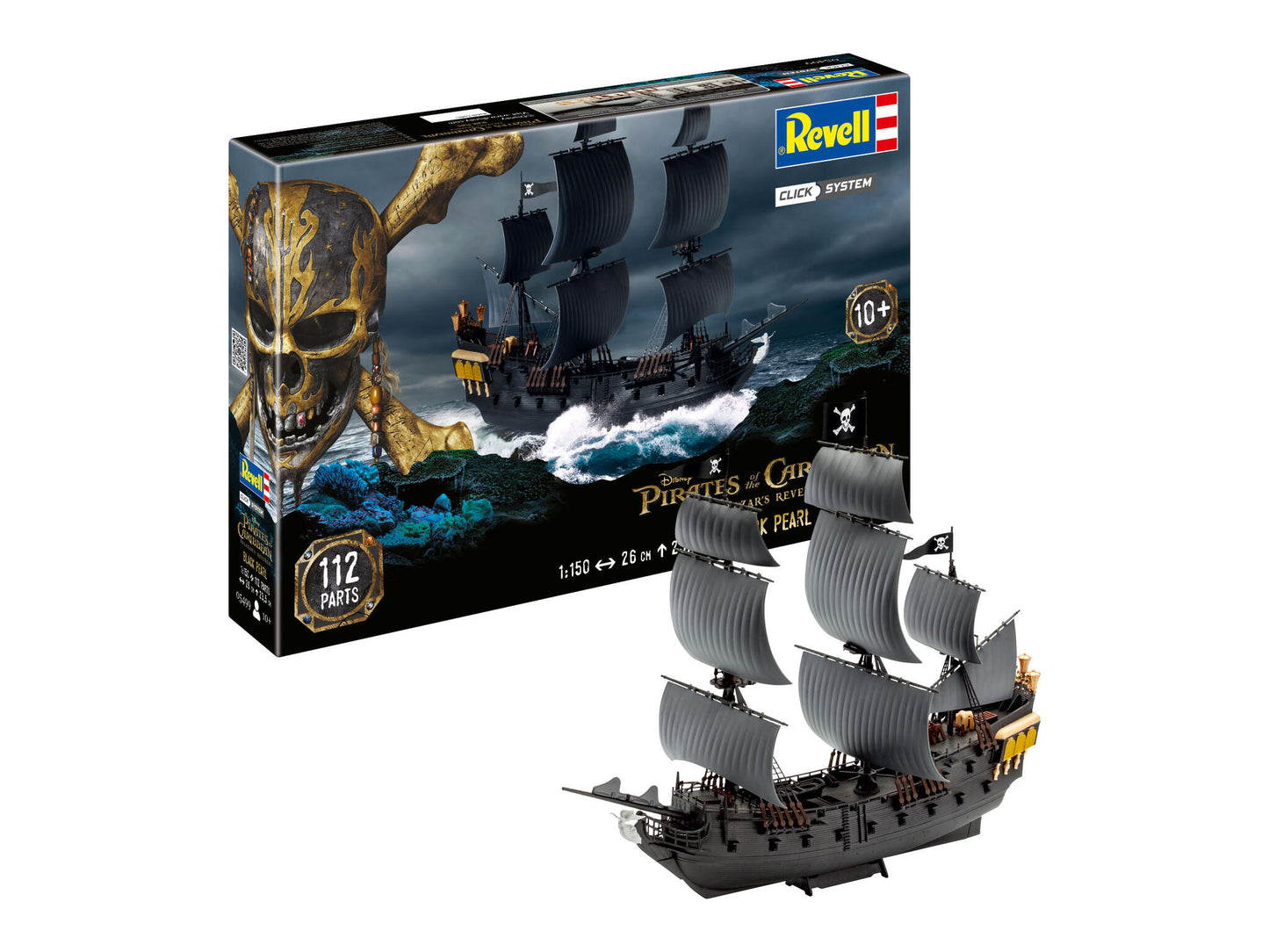 Revell Pirates of the Caribbean 1:150 Scale Assembly Kit - Black Pearl (Multi-colour)