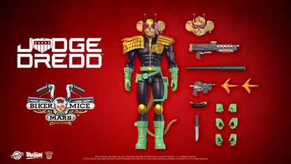 PRE-ORDER Biker Mice from Mars x Judge Dredd Crossover Action Figure - Judge Dredd