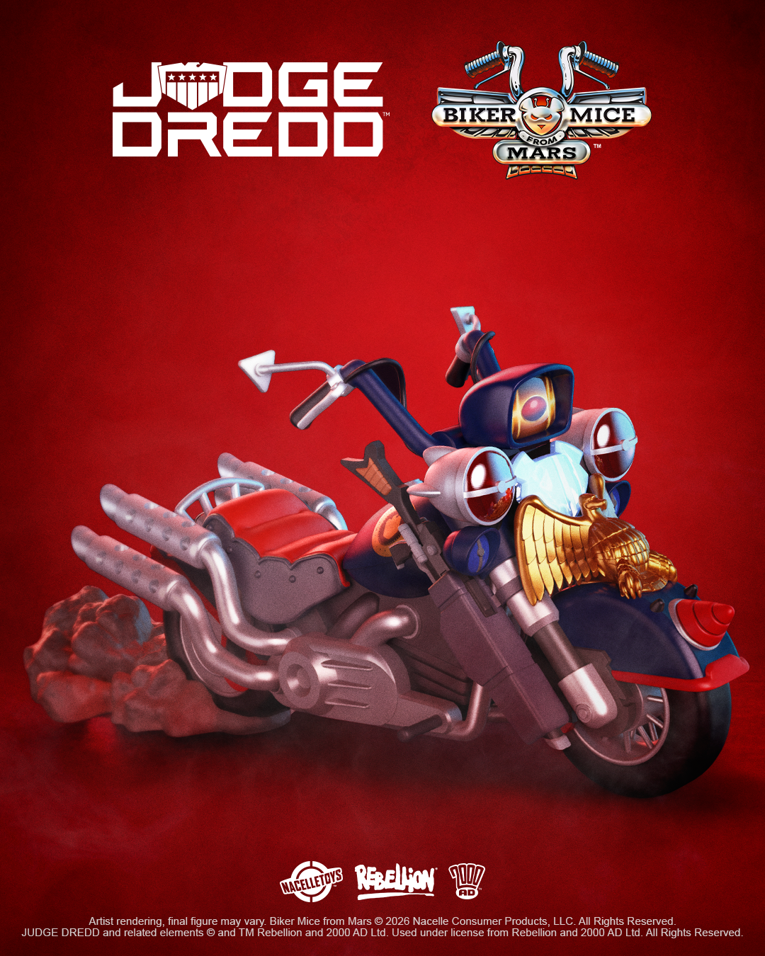 PRE-ORDER Biker Mice from Mars x Judge Dredd Crossover Action Figure - Lawmaster