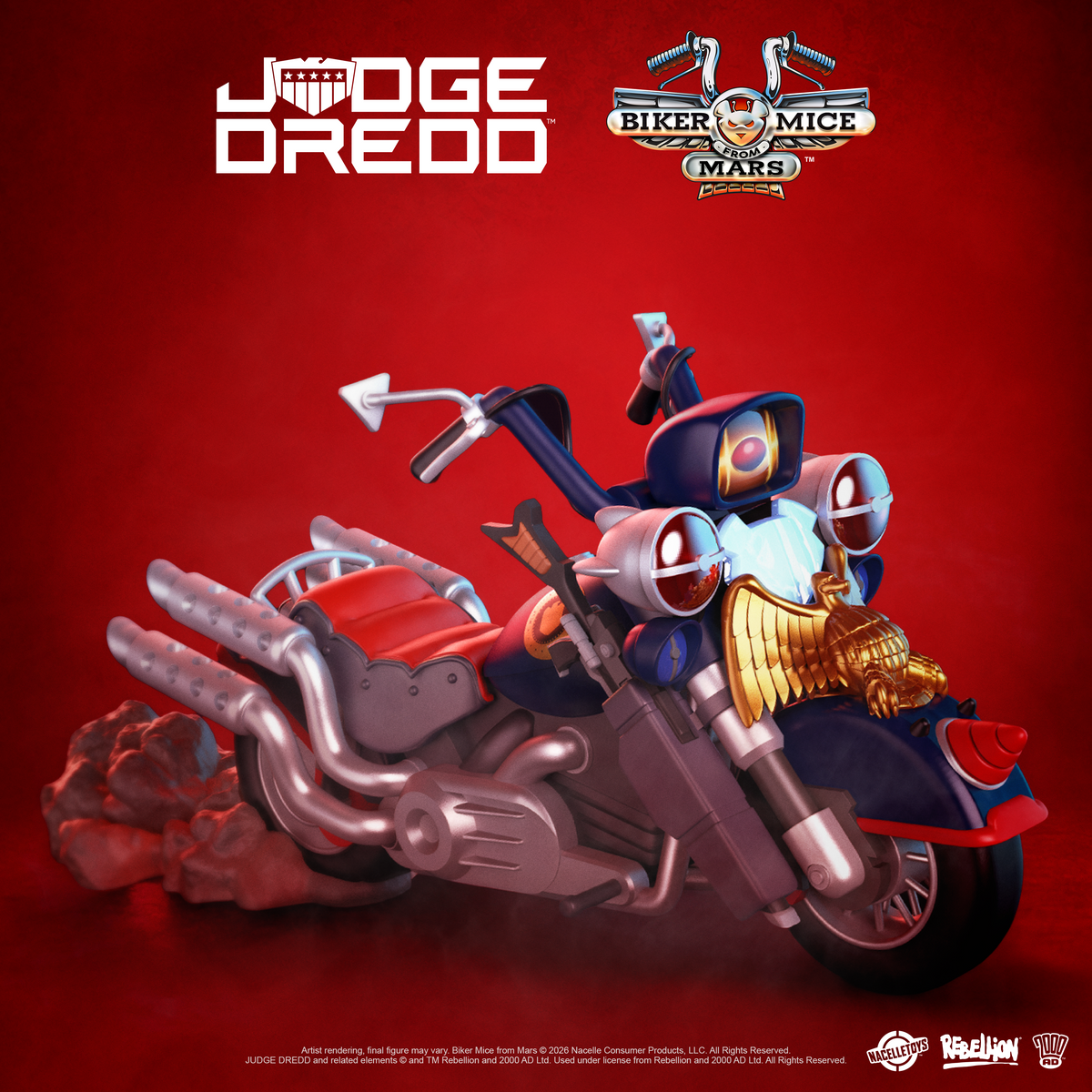 PRE-ORDER Biker Mice from Mars x Judge Dredd Crossover Action Figure - Lawmaster