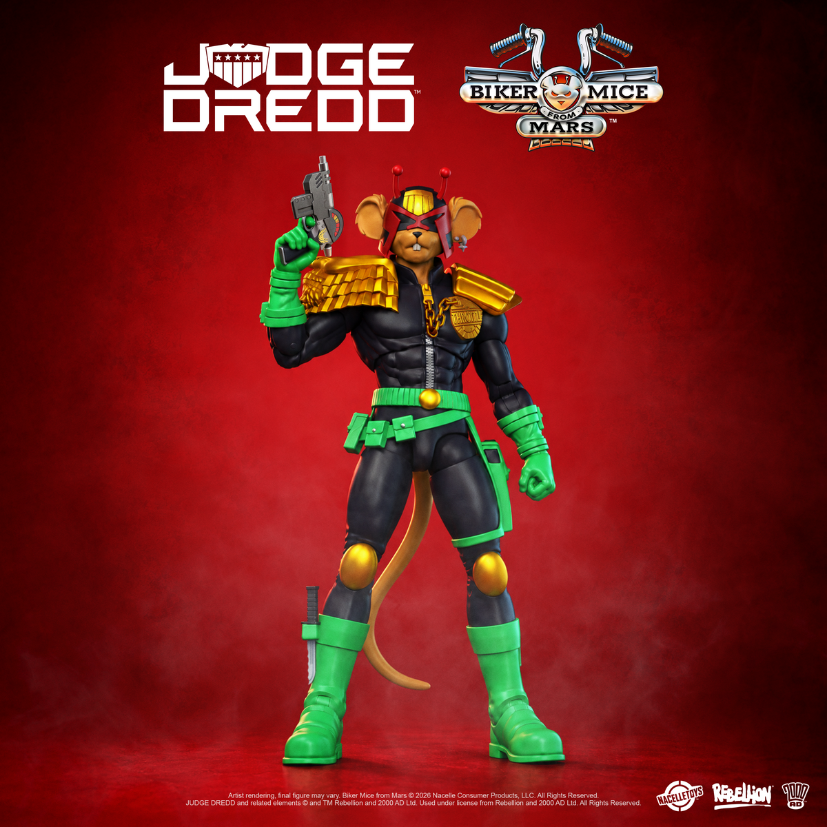 PRE-ORDER Biker Mice from Mars x Judge Dredd Crossover Action Figure - Judge Dredd