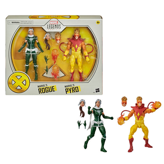 Marvel Legends X-Men 6 Inch Action Figure 2 Pack - Pyro & Rogue