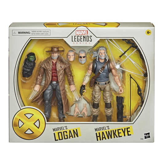 Marvel Legends X-Men 6 Inch Action Figure 2 Pack - Logan & Hawkeye