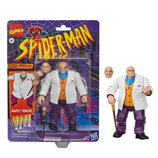 Marvel Legends Spider-Man Retro 6 Inch Exclusive Action Figure - Kingpin