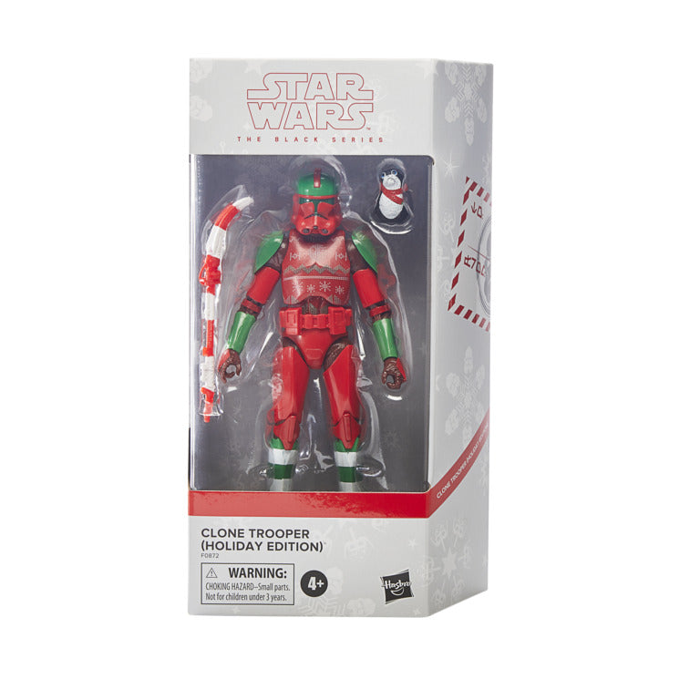 Star Wars The Black Series 6 inch scale Action Figure-  Clone Trooper (Holiday Edition)