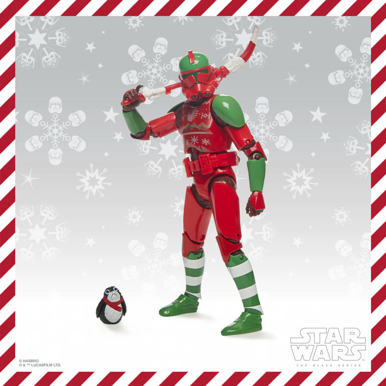 Star Wars The Black Series 6 inch scale Action Figure-  Clone Trooper (Holiday Edition)