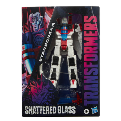 PRE-ORDER Transformers Shattered Glass Voyager Class Action Figure - Starscream (Re-Run)