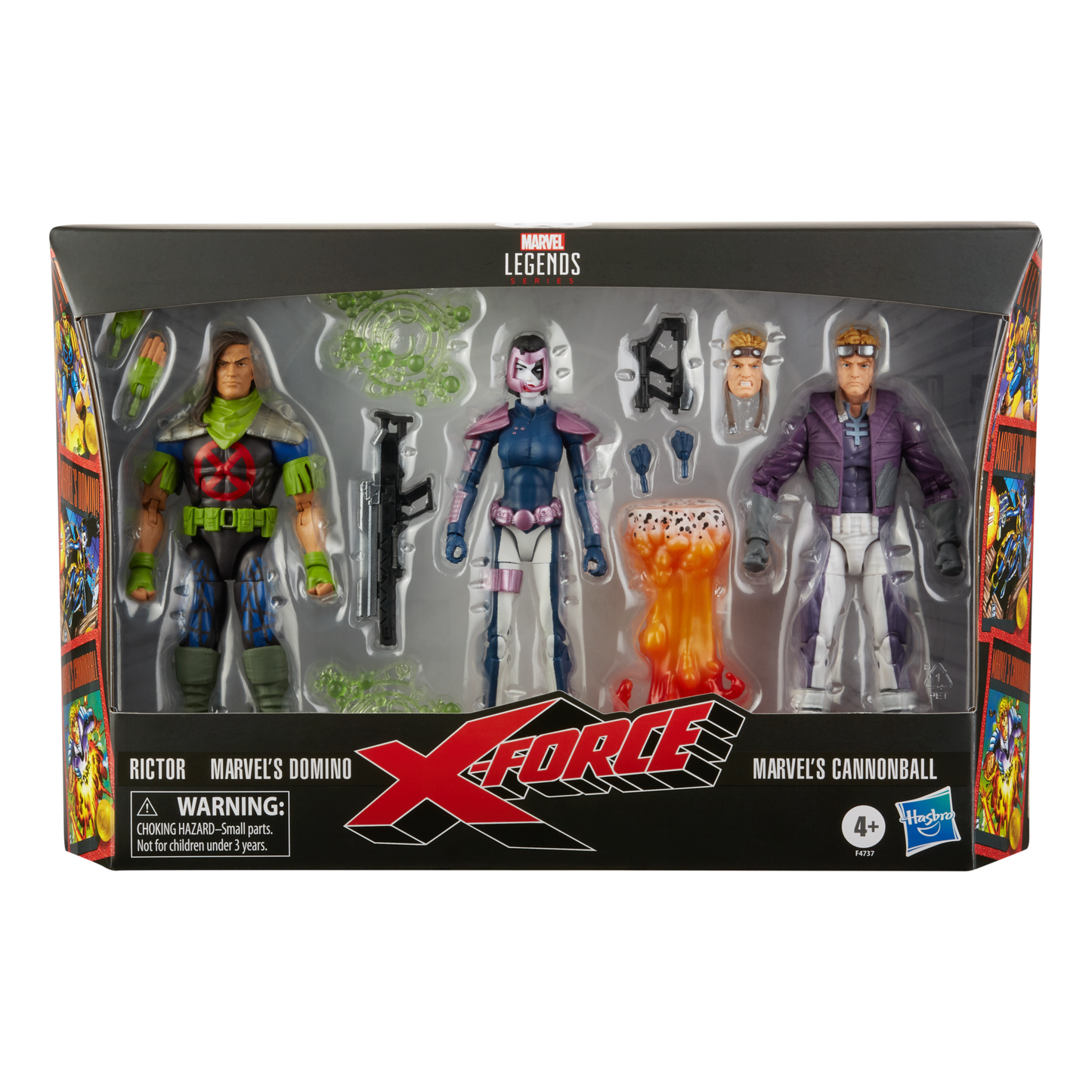 PRE-ORDER Marvel Legends X-Force 6-inch Action Figure 3 Pack - Rictor, Domino & Cannonball (Re-Run)