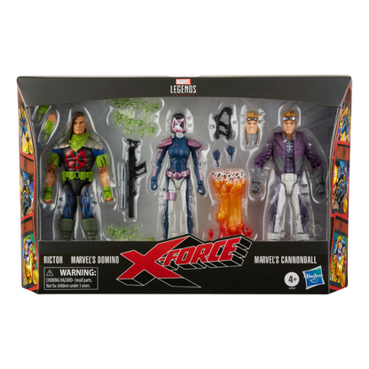 PRE-ORDER Marvel Legends X-Force 6-inch Action Figure 3 Pack - Rictor, Domino & Cannonball (Re-Run)
