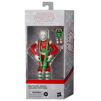 Star Wars The Black Series 6 inch scale Action Figure-  Protocol Droid (Holiday Edition) and BD Droid