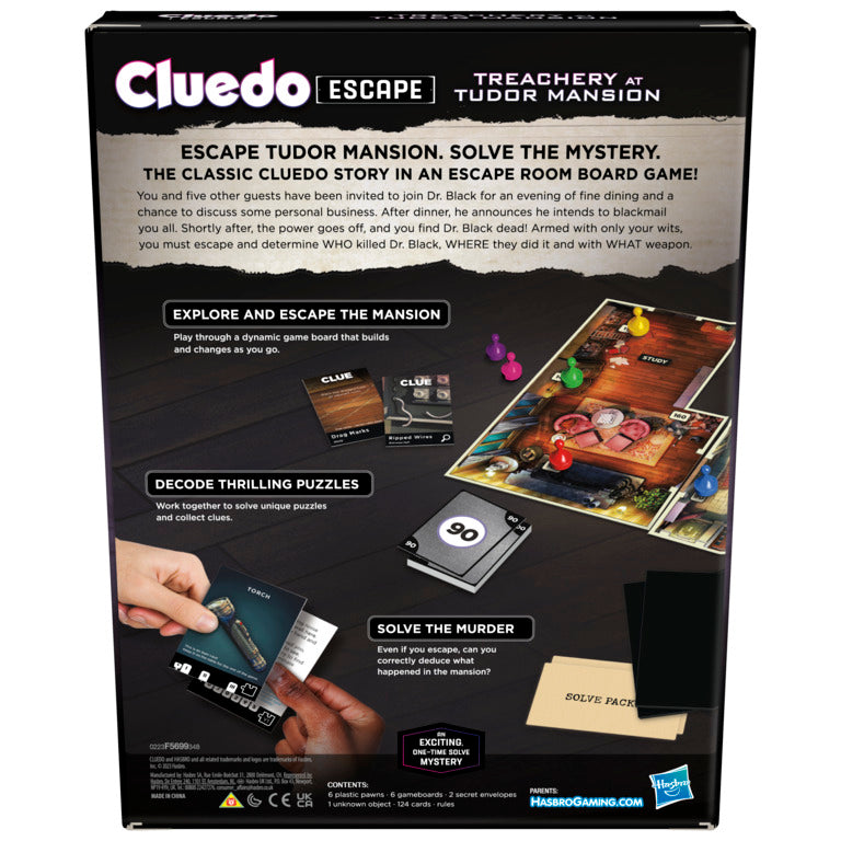 Clue Escape Room Game - Treachery at Tudor Mansion