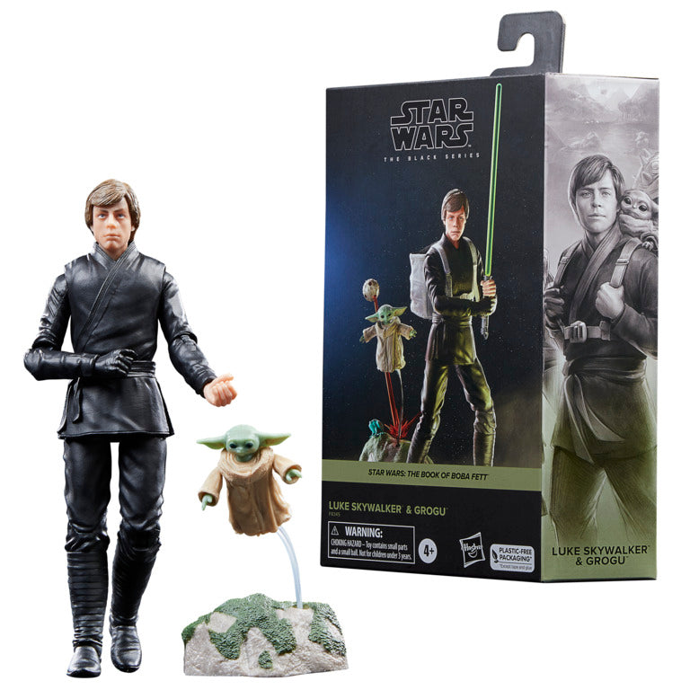 Star Wars Black Series 6 Inch Deluxe Action Figure - Luke Skywalker & Grogu