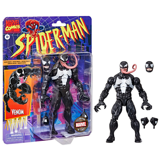 Marvel Legends Spider-Man Retro 6 Inch Exclusive Action Figure - Venom