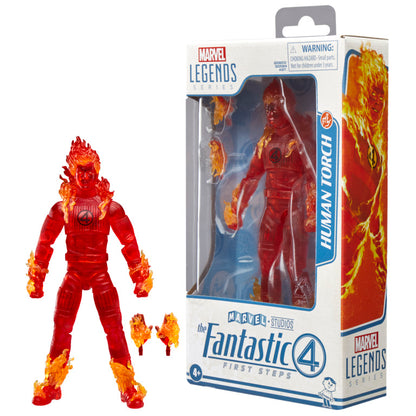 Marvel Legends Fantastic Four: First Steps 6 Inch Action Figure - Human Torch