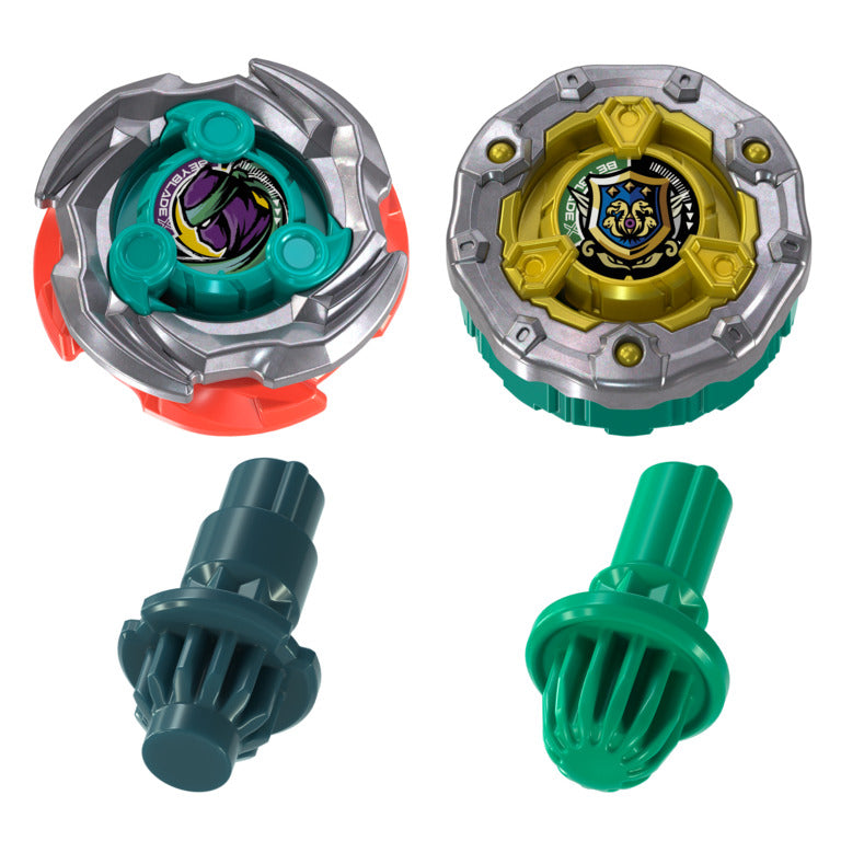Beyblade X Sneak Attack Battle Set - Cutter Shinobi LF & Rampart Aegis GB