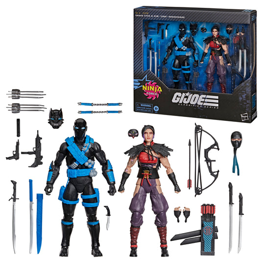 PRE-ORDER G.I. Joe Classified Series Action Figure 2 Pack - Snake Eyes & Kim "Jinx" Arashikage