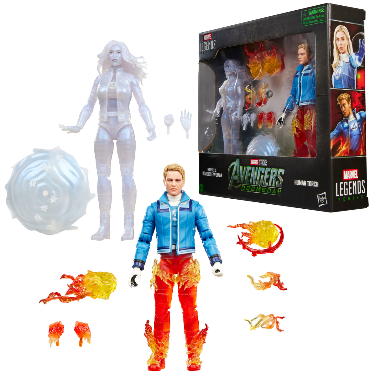 PRE-ORDER Marvel Legends Doomsday Action Figure 2 Pack - Invisible Woman & Human Torch