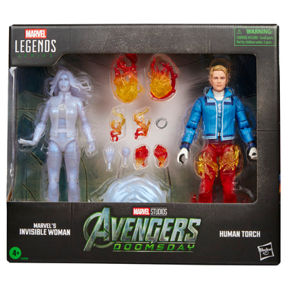 PRE-ORDER Marvel Legends Doomsday Action Figure 2 Pack - Invisible Woman & Human Torch