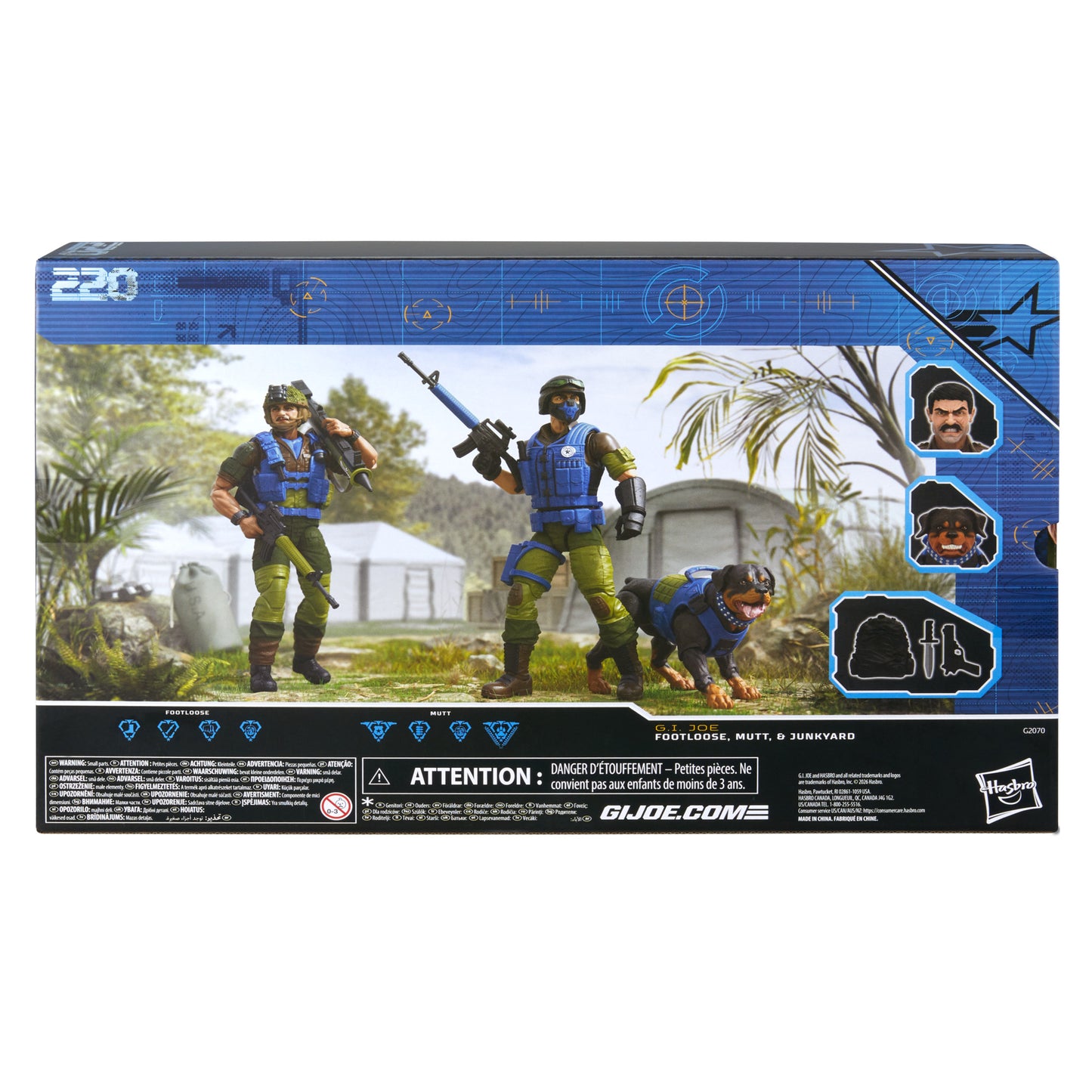 *PRE-ORDER G.I. Joe Classified Series Action Figure Pack - Footloose, Mutt & Junkyard